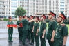 Đồng chí Trung tướng Nguyễn Quốc Tuấn, Bí thư Đảng ủy, Chính ủy Nhà trường gắn quân hàm sĩ quan.