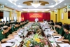 Đồng chí Nghiêm Phú Cường, Phó Chủ nhiệm Ủy ban Kiểm tra Trung ương phát biểu tại buổi kiểm tra.