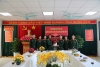 Đại tá, PGS, TS Đinh Quốc Triệu, Ủy viên Ban Thường vụ Đảng ủy, Phó Chính ủy chúc mừng cán bộ, giảng viên Khoa Nhà nước và Pháp luật.