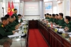 Đoàn công tác Trường Đại học Chính trị trao đổi nội dung nghiên cứu với Bộ Chỉ huy quân sự tỉnh Phú Thọ.