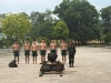 Khoa Giáo dục thể chất bồi dưỡng kỹ năng vượt sông cho học viên cuối khóa