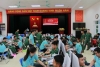 Quang cảnh buổi hiến máu.
