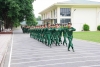 Bộ Tổng Tham mưu kiểm tra đối với Trường Đại học Chính trị về huấn luyện điểm động tác đi đều, đi nghiêm sửa đổi