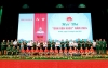 Thủ trưởng Nhà trường và các đại biểu chụp hình lưu niệm với các đội thi.