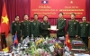 Toạ đàm, trao đổi kinh nghiệm với Đoàn cán bộ công tác thanh niên Quân đội nhân dân Lào