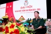 Đồng chí Trung tướng Nguyễn Quốc Tuấn, Bí thư Đảng ủy, Chính ủy Nhà trường phát biểu tại Đại hội.