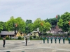 Khoa Quân sự chung tổ chức huấn luyện động tác điều lệnh đội ngũ sửa đổi cho Tiểu đoàn 10