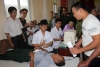 Trường Đại học Chính trị: khám, tư vấn, cấp thuốc miễn phí  cho nhân dân xã Thạch Hòa, huyện Thạch Thất, thành phố Hà Nội