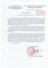 THƯ CẢM ƠN