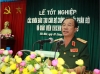 Tôi tin tưởng các đồng chí học viên luôn sẵn sàng nhận và hoàn thành tốt nhiệm vụ, xứng đáng là những chính trị viên, giáo viên khoa học xã hội và nhân văn mẫu mực