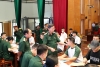 Trường Đại học Chính trị tưng bừng chào đón các thí sinh trúng tuyển đào tạo đại học quân sự năm 2023 nhập học
