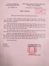 THƯ CẢM ƠN