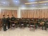 Hiệu trưởng Nhà trường tham quan, động viên Lớp học thực hành Văn hoá, Nghệ thuật của Tiểu đoàn 3 và Tiểu đoàn 4