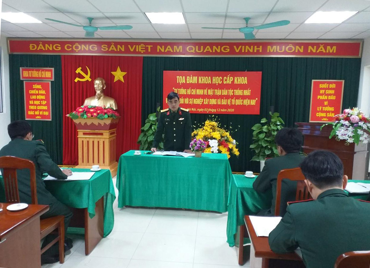 Tọa đàm khoa học "Tư tưởng Hồ Chí Minh về  thành lập Mặt trận dân tộc thống nhất và giá trị đối với sự nghiệp xây dựng và bảo vệ Tổ quốc hiện nay"