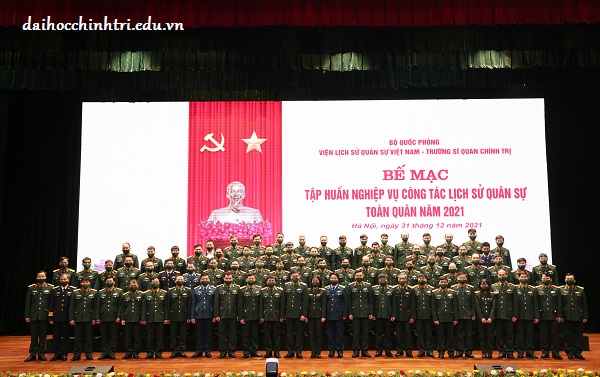 Bế mạc Lớp Tập huấn nghiệp vụ công tác Lịch sử quân sự toàn quân năm 2021
