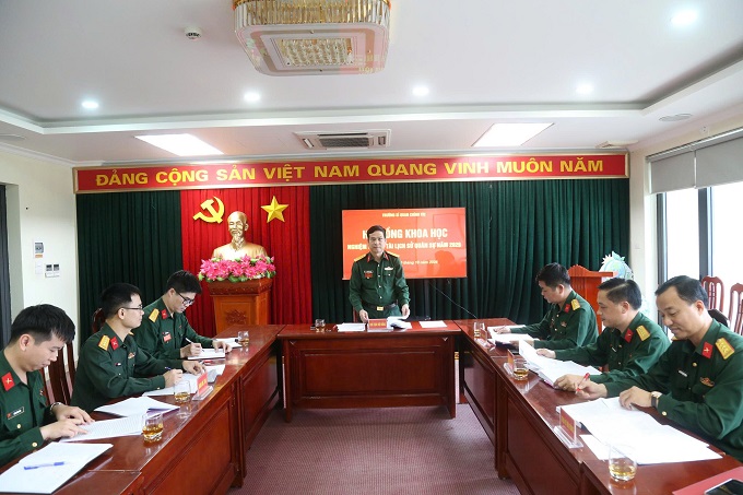 Tổ chức nghiệm thu đề tài lịch sử quân sự năm 2026  do Khoa Triết học Mác - Lênin chủ trì